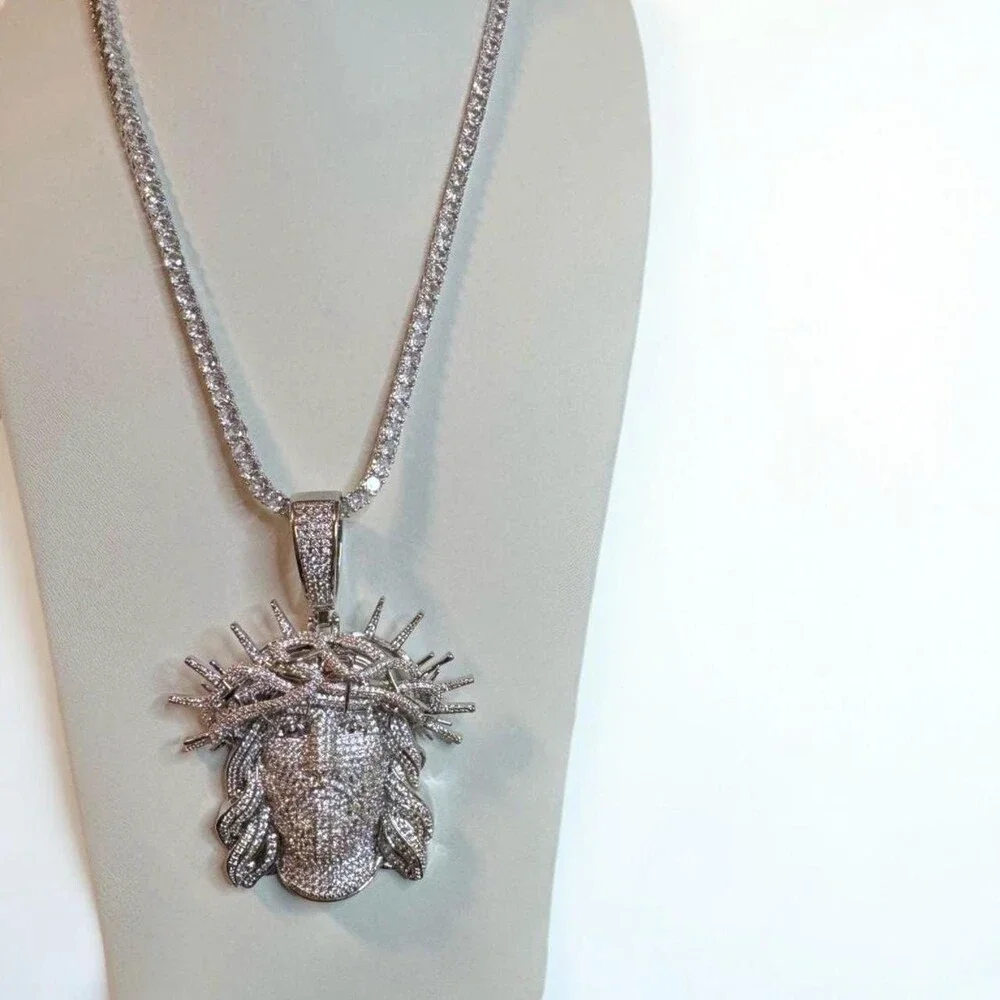 Title Iced Out Jesus Pendant Fd 4 D